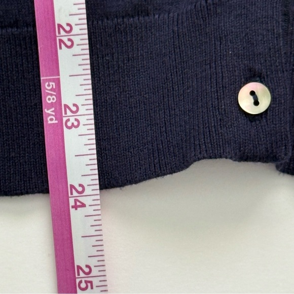Vineyard Vines navy blue button down cardigan women’s size S layering classic - Picture 6 of 9